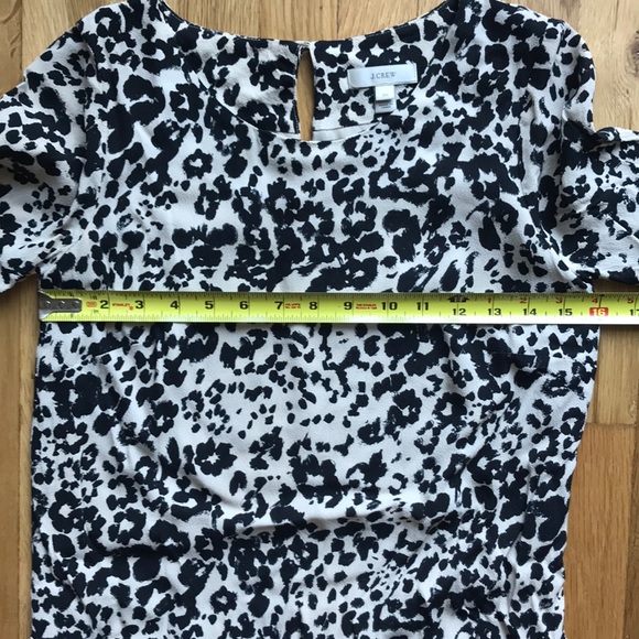 J. Crew • Snowcat Leopard Jules Dress 3/4 Sleeve - Picture 8 of 10